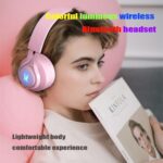 BT06C+ Kids Wireless Bluetooth Headphones with Mic & LED Light - Image 3