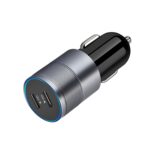 Dual USB-C PD 40W Car Charger with USB-C to Lightning Cable - Image 2