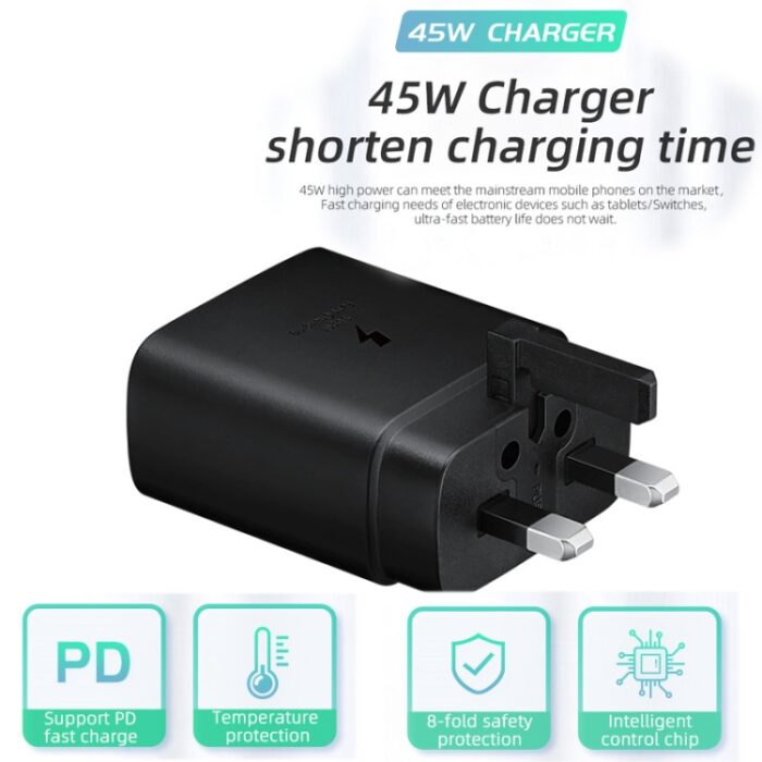 M135 45W USB-C PD and PPS Fast Charger, Samsung Super Fast, UK Plug - Image 4