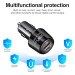 P29 48W Dual-Port Car Charger, PD 30W USB-C and QC3.0 USB-A - Image 4