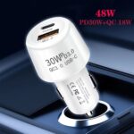 P29 48W Dual-Port Car Charger, PD 30W USB-C and QC3.0 USB-A - Image 5