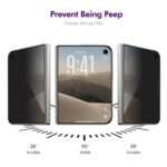ENKAY Full-Screen Privacy Tempered Glass for iPhone, 28-Degree - Image 2