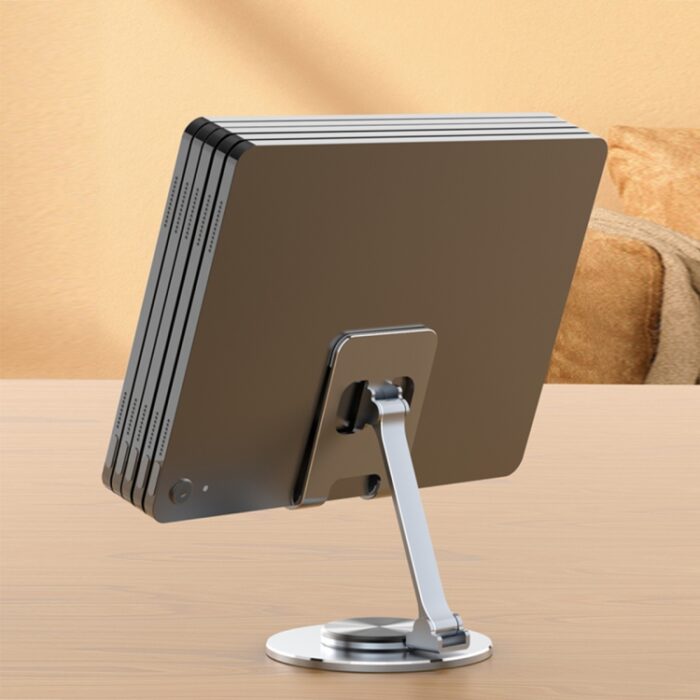 019 Aluminium Desktop Phone and Tablet Holder, 360-Degree, 4.7 to 12 inch - Image 6