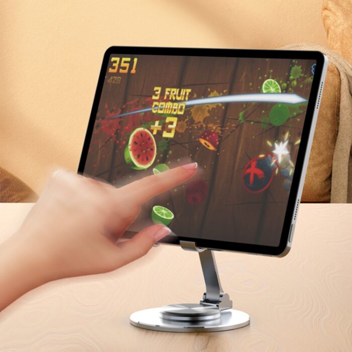 019 Aluminium Desktop Phone and Tablet Holder, 360-Degree, 4.7 to 12 inch - Image 7
