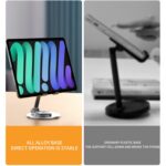 019 Aluminium Desktop Phone and Tablet Holder, 360-Degree, 4.7 to 12 inch - Image 8