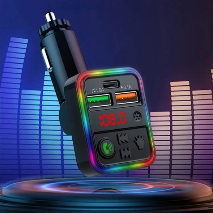 P18 Dual USB Bluetooth Car Kit with FM Transmitter & Hands-Free - Image 4
