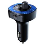 C41 Bluetooth 5.3 FM Transmitter Car Charger with Starry Light