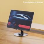 YY-027 Foldable Desktop Phone and Tablet Holder, 360-Degree Rotating Metal Stand - Image 8