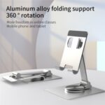 YY-022 Aluminium Desktop Phone and Tablet Holder, 360-Degree, up to 12.9 inch - Image 2