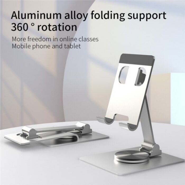 YY-022 Aluminium Desktop Phone and Tablet Holder, 360-Degree, up to 12.9 inch - Image 2