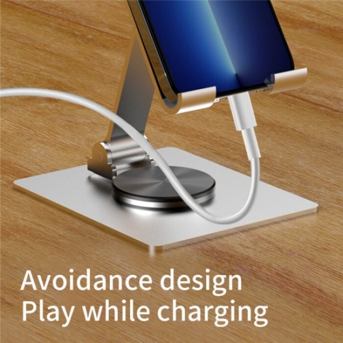 YY-022 Aluminium Desktop Phone and Tablet Holder, 360-Degree, up to 12.9 inch - Image 7