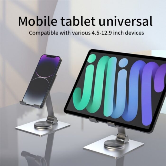 YY-022 Aluminium Desktop Phone and Tablet Holder, 360-Degree, up to 12.9 inch - Image 8