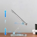 Adjustable Folding Aluminium Laptop and Tablet Stand, Ventilated - Image 2