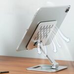 Adjustable Folding Aluminium Laptop and Tablet Stand, Ventilated - Image 3