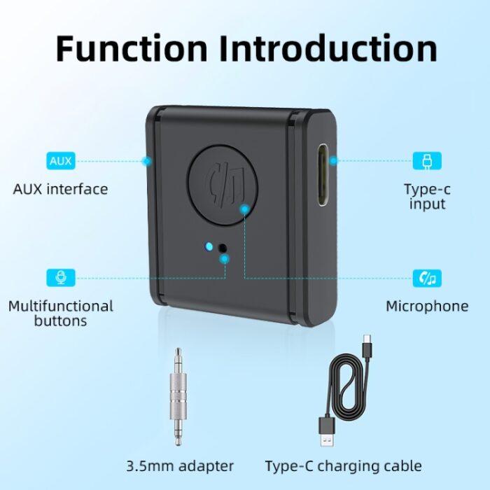 B1 Bluetooth 5.3 AUX Receiver for Car, HiFi & Hands-Free - Image 7