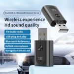 M08 USB Bluetooth 5.3 Car Adapter for Hands-Free Calls & Music - Image 2