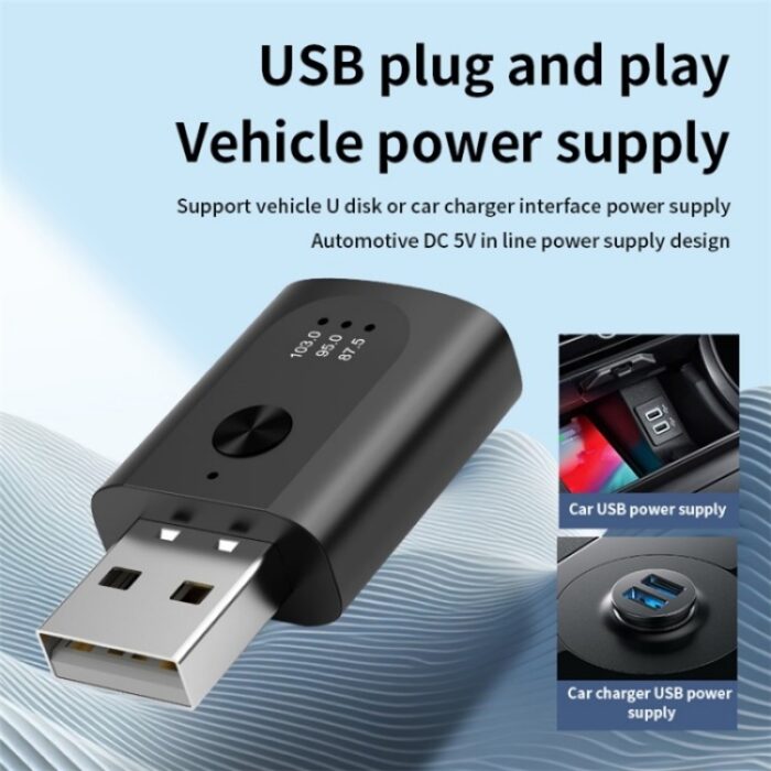 M08 USB Bluetooth 5.3 Car Adapter for Hands-Free Calls & Music - Image 3