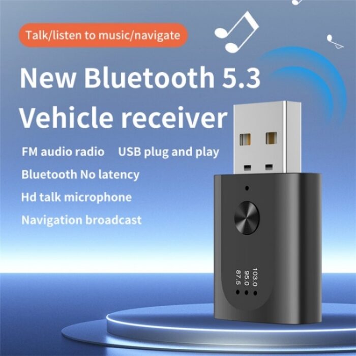 M08 USB Bluetooth 5.3 Car Adapter for Hands-Free Calls & Music - Image 7