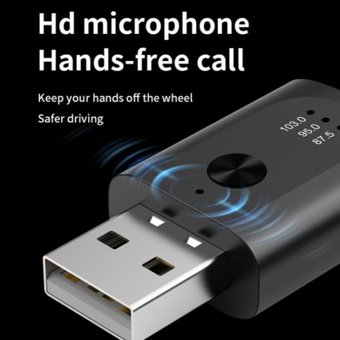 M08 USB Bluetooth 5.3 Car Adapter for Hands-Free Calls & Music - Image 9