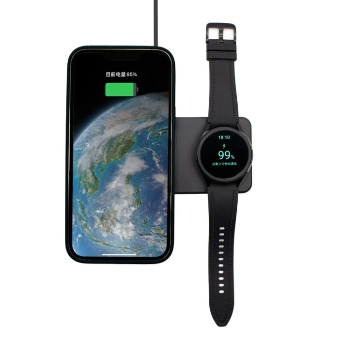 2-in-1 Magnetic Wireless Charging Base for Phone & Watch - Image 4