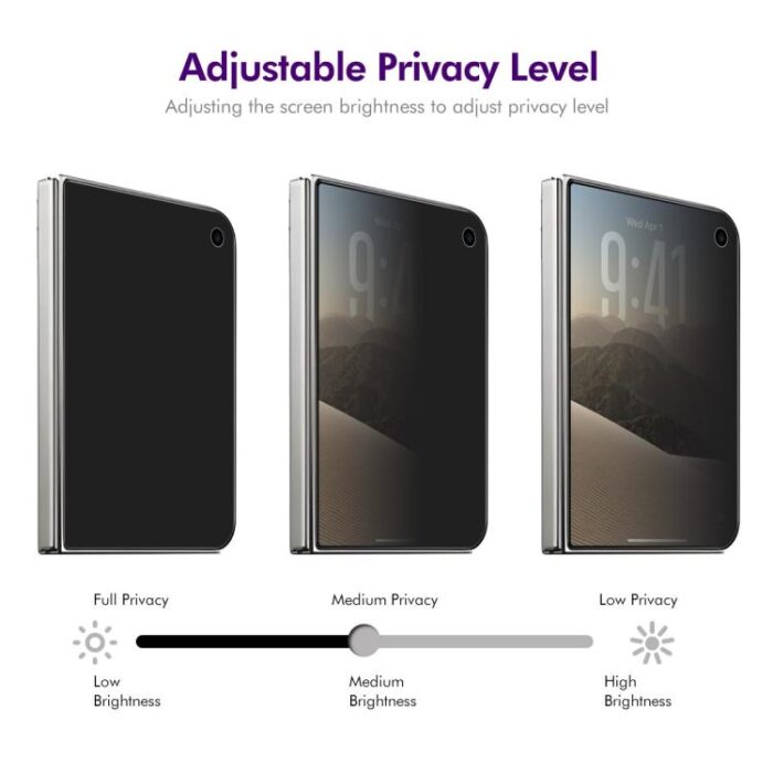 ENKAY 28-Degree Privacy Tempered Glass for iPhone, 9H, Single - Image 3