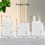 120W 5-Port PD and QC3.0 Multi Charger with USB-C Cable, UK Plug - Image 7