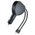 Y2 Bluetooth Car MP3 Player & FM Transmitter with Retractable USB-C Cables - Image 2