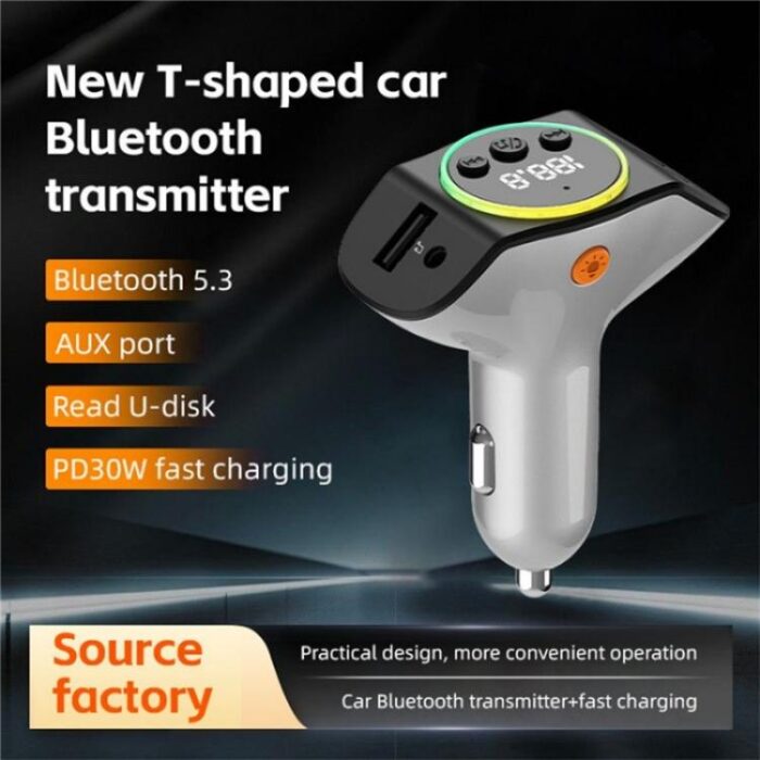 C8 Bluetooth 5.3 Car Receiver with AUX & Dual USB Charger - Image 3