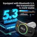 C8 Bluetooth 5.3 Car Receiver with AUX & Dual USB Charger - Image 4