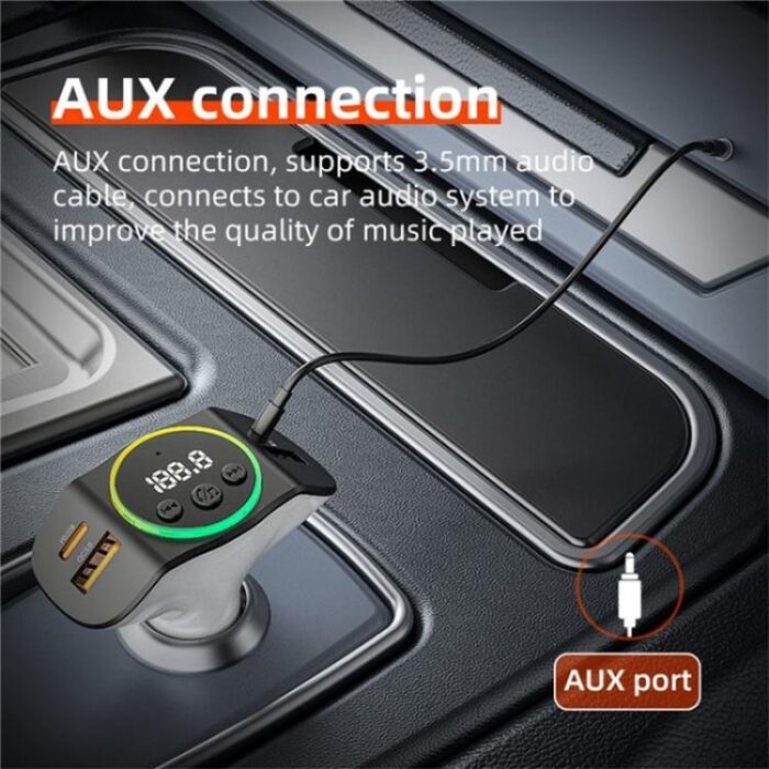 C8 Bluetooth 5.3 Car Receiver with AUX & Dual USB Charger - Image 5