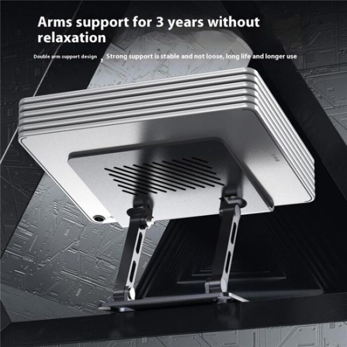 J26S Adjustable Foldable Metal Tablet Stand for Phones and Tablets - Image 3