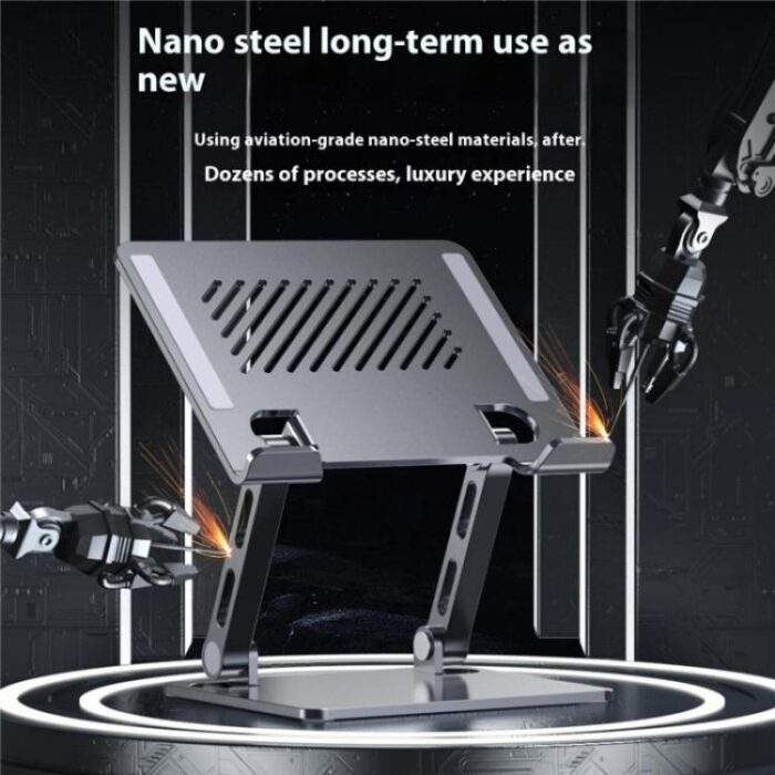 J26S Adjustable Foldable Metal Tablet Stand for Phones and Tablets - Image 4