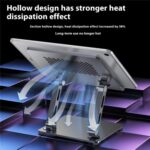 J26S Adjustable Foldable Metal Tablet Stand for Phones and Tablets - Image 5