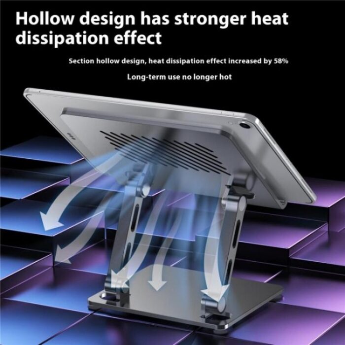 J26S Adjustable Foldable Metal Tablet Stand for Phones and Tablets - Image 5