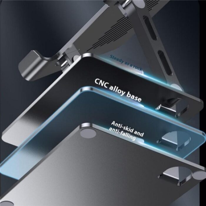 J26S Adjustable Foldable Metal Tablet Stand for Phones and Tablets - Image 7
