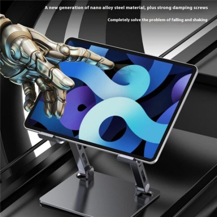 J26S Adjustable Foldable Metal Tablet Stand for Phones and Tablets - Image 10