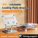J58 Dual-Rod Foldable Rotating Tablet Stand, Height Adjustable 35 to 200 mm - Image 2