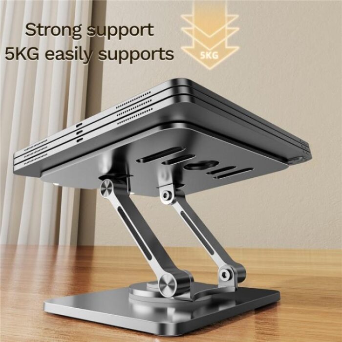 J58 Dual-Rod Foldable Rotating Tablet Stand, Height Adjustable 35 to 200 mm - Image 3