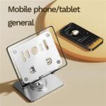 J58 Dual-Rod Foldable Rotating Tablet Stand, Height Adjustable 35 to 200 mm - Image 4