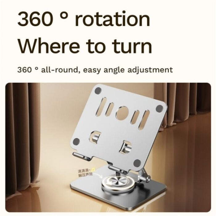 J58 Dual-Rod Foldable Rotating Tablet Stand, Height Adjustable 35 to 200 mm - Image 5