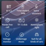 BC80 Bluetooth Car Charger MP3 Player with Voltage Display - Image 4