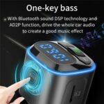 BC80 Bluetooth Car Charger MP3 Player with Voltage Display - Image 9