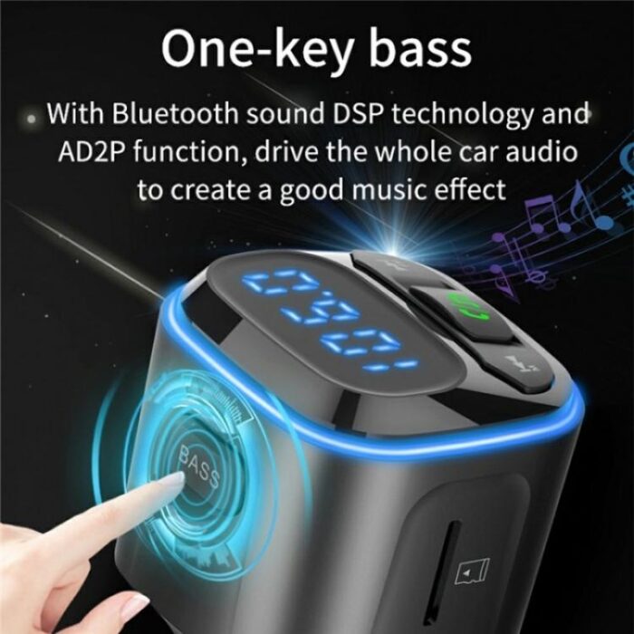 BC80 Bluetooth Car Charger MP3 Player with Voltage Display - Image 9