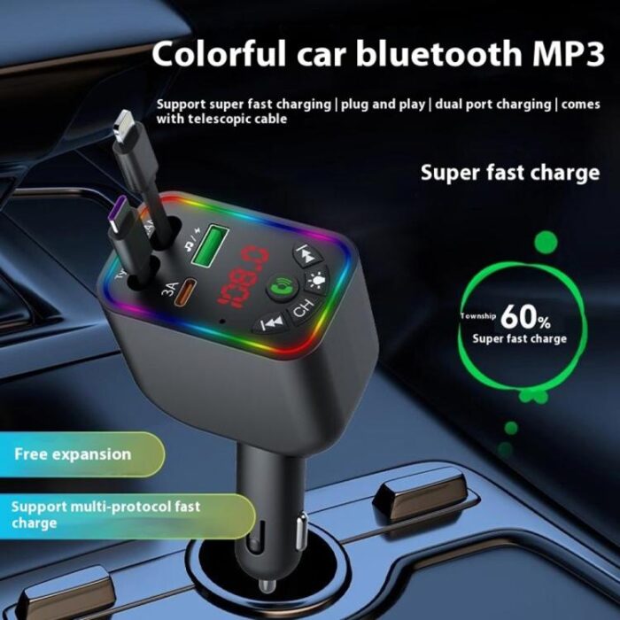 L5 Bluetooth 5.3 FM Transmitter with Fast Car Charger - Image 7