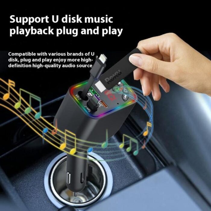 L5 Bluetooth 5.3 FM Transmitter with Fast Car Charger - Image 8