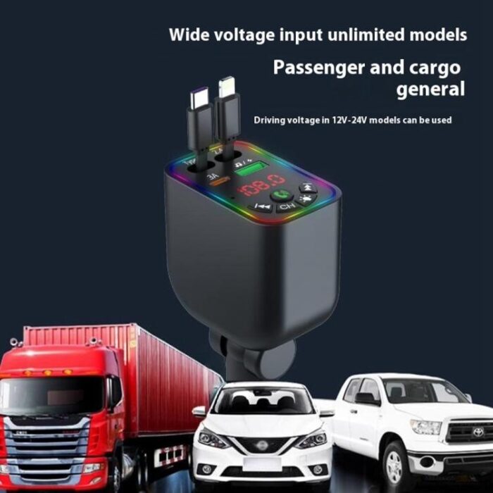 L5 Bluetooth 5.3 FM Transmitter with Fast Car Charger - Image 9