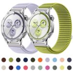 Woven Nylon Hook & Loop Watch Strap, 22mm - Image 2