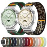 Adjustable Single Loop Elastic Nylon Watch Strap, 18 / 20 / 22mm - Image 4
