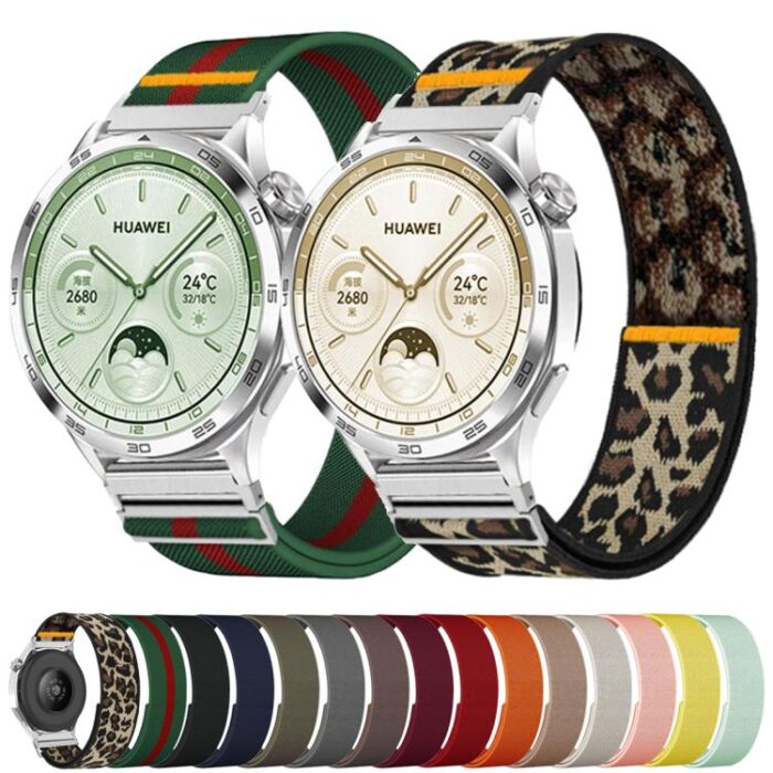 Adjustable Single Loop Elastic Nylon Watch Strap, 18 / 20 / 22mm - Image 4
