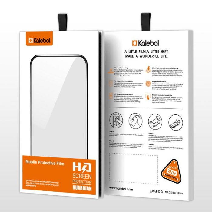 Kalebol Full-Coverage HD Tempered Glass for iPhone, 9H+, Anti-Fingerprint - Image 12